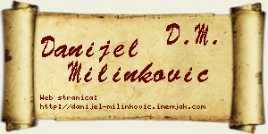 Danijel Milinković vizit kartica